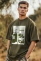 French Terry Cotton T-Shirt Oversized - Image 2