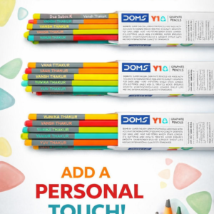 Personalized name printed graphite pencils for school students and return gifts in Gujarat