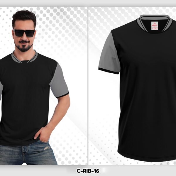black grey dryfit t shirt Ahmedabad for corporate uniforms and sports teams