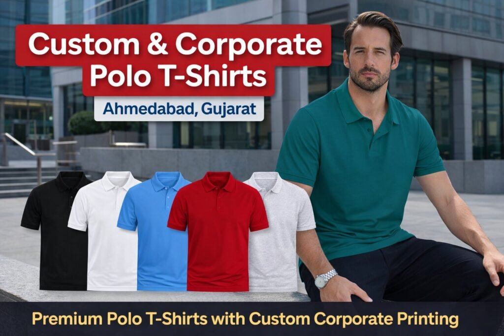 Carbon polo t-shirt corporate uniform printing in Ahmedabad Gujarat by Priya Creative Design Hub
