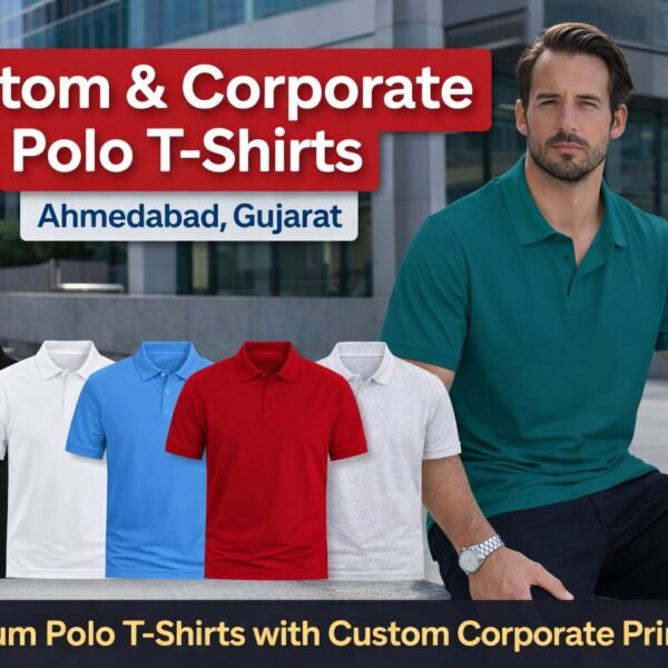 Carbon polo t-shirt corporate uniform printing in Ahmedabad Gujarat by Priya Creative Design Hub