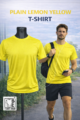 Plain lemon yellow dryfit t-shirt lightweight breathable Ahmedabad