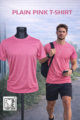 Plain pink dryfit t-shirt stylish breathable custom printing Ahmedabad