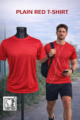 Plain red dryfit t-shirt bold sports t-shirt Ahmedabad