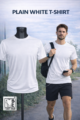 Plain white dryfit t-shirt for printing Ahmedabad Gujarat
